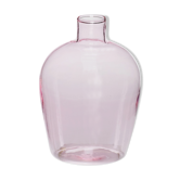 Vase en verre rose pale 11cm