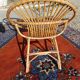 Rattan shell chair