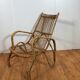 vintage italian rattan lounge chair