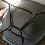Designer shell armchair Claude vassal 1950