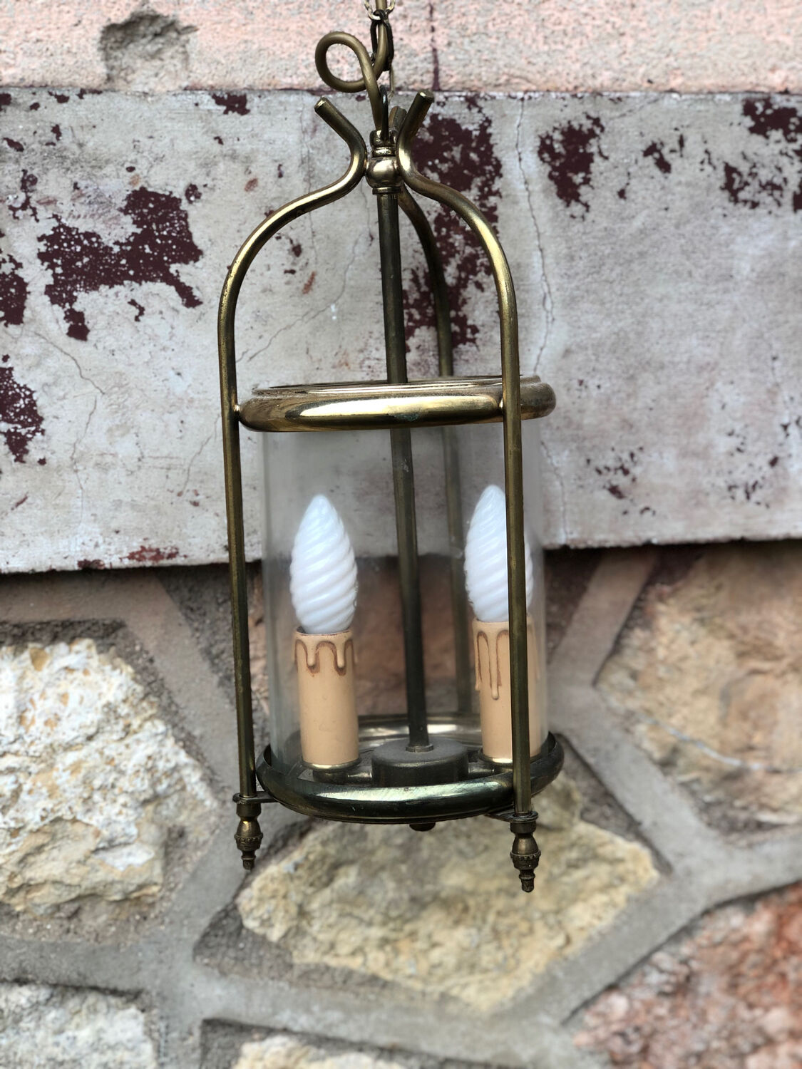 Golden brass lantern
