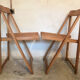 Pair of vintage folding chairs 1960's