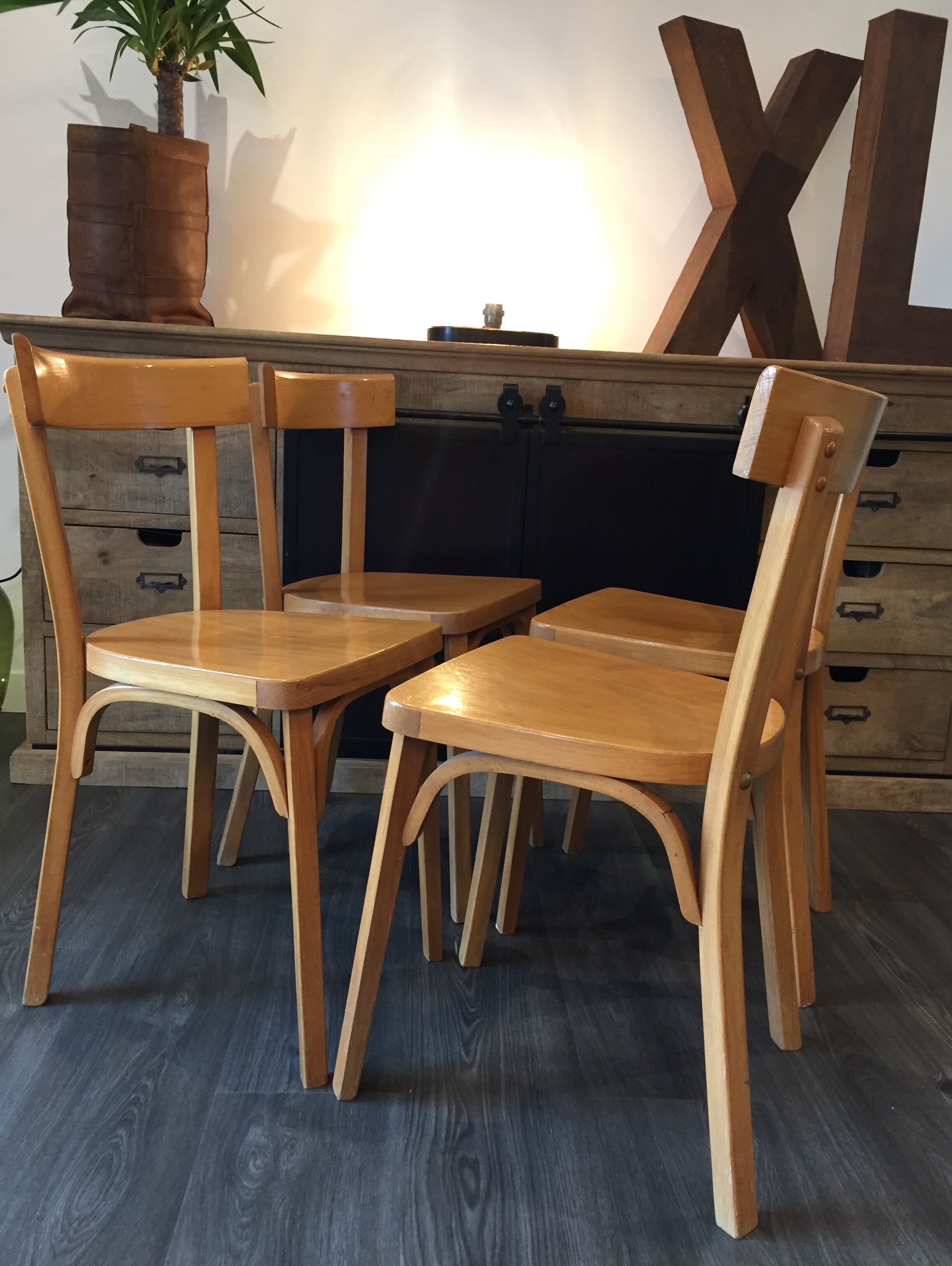 Set of 4 chairs bistro baumann