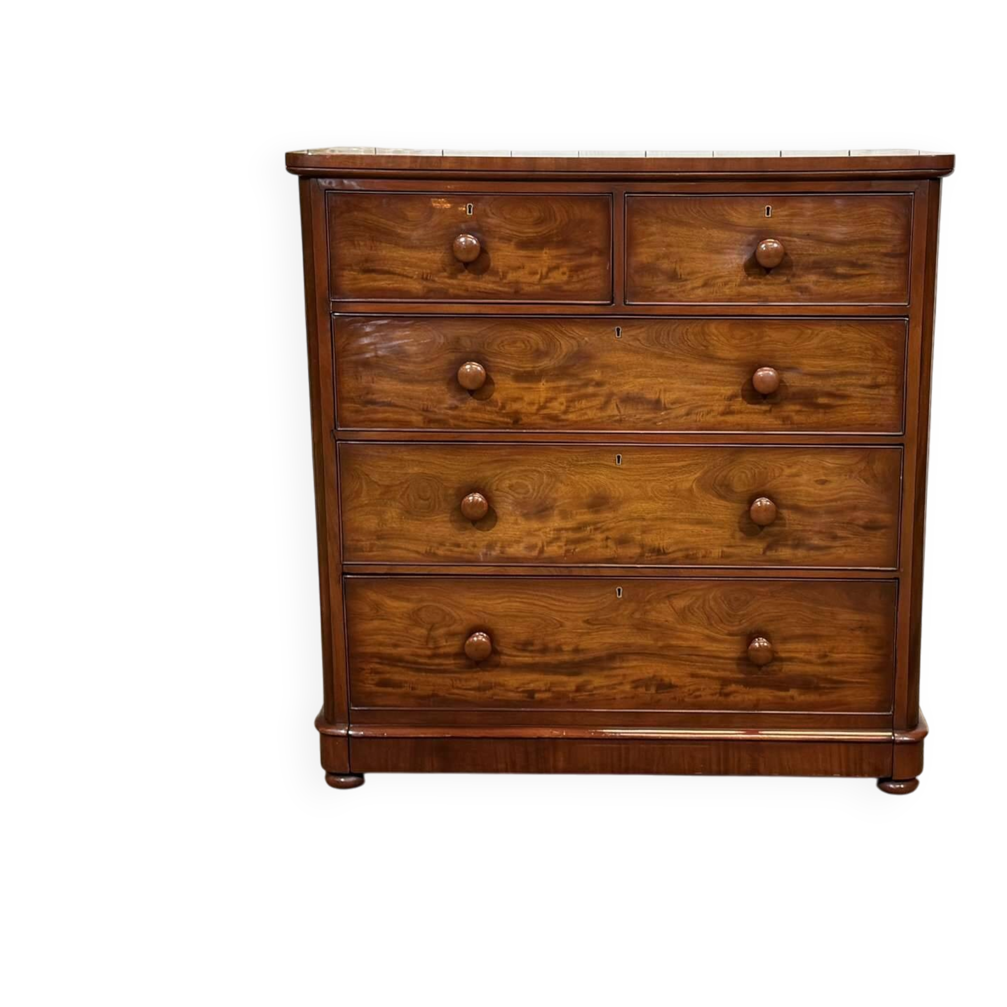 Commode anglaise Victorienne XIXème en acajou