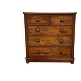 Victorian English commode from the 19th century in mahogany.