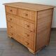 Ensemble osier commode 5 tiroirs et 2 chevets