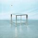 Minimalist coffee table in brass and glass, Regency style from the 1970s.
