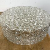 Vintage Glass Wall Or Ceiling Light, 1970s