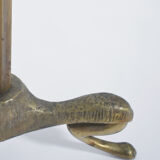 Zoomorphic bronze floor lamp base, 1960s.