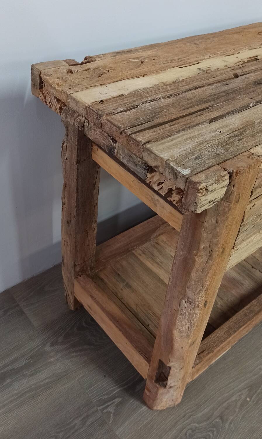 Small wooden console