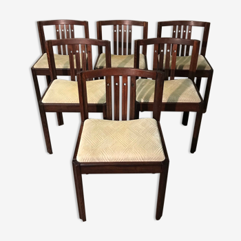 Set de 6 chaises en palissandre de Rio, 1940