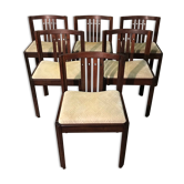 Set de 6 chaises en palissandre de Rio, 1940
