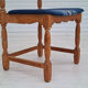 5 chairs in oak wood 1960