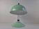 Mid-Century Mint Green Czech Desk Lamp with Chrome and Adjustable Shade