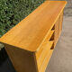 Buffet vintage en bois et cannage années 70