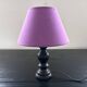Small black wooden lamp