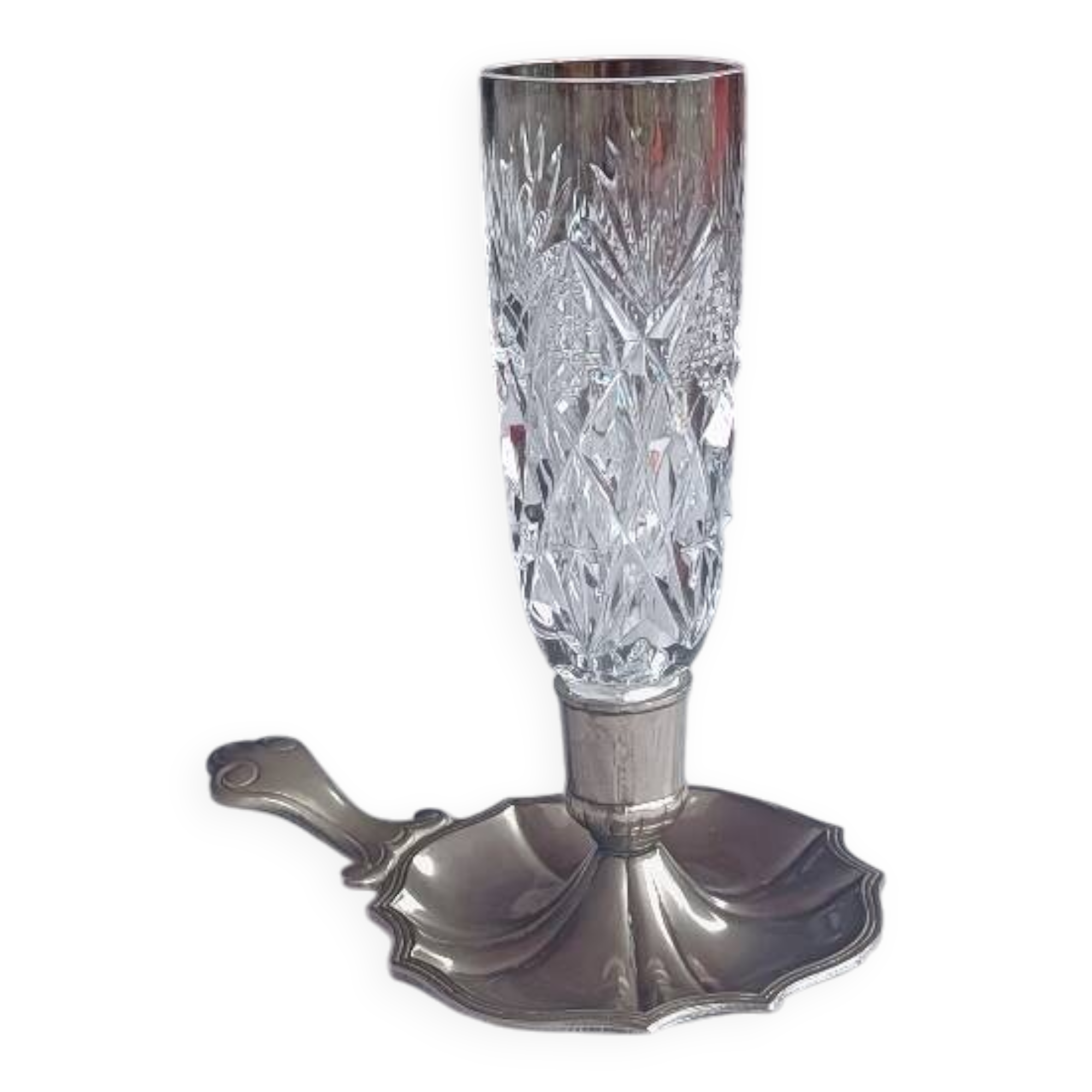 Saint Louis crystal candlestick, Florence model