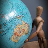 World map terrestrial 1983