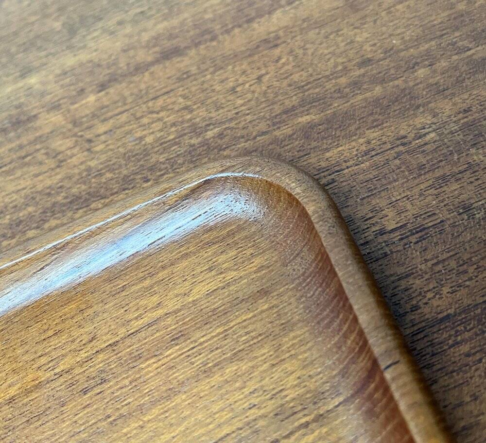 Scandinavian teak plateau from the mid-century by Äkta Teak, 1960s.