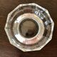 Cut, cup, pocket empty, art deco style, on piedouche silver metal Italy