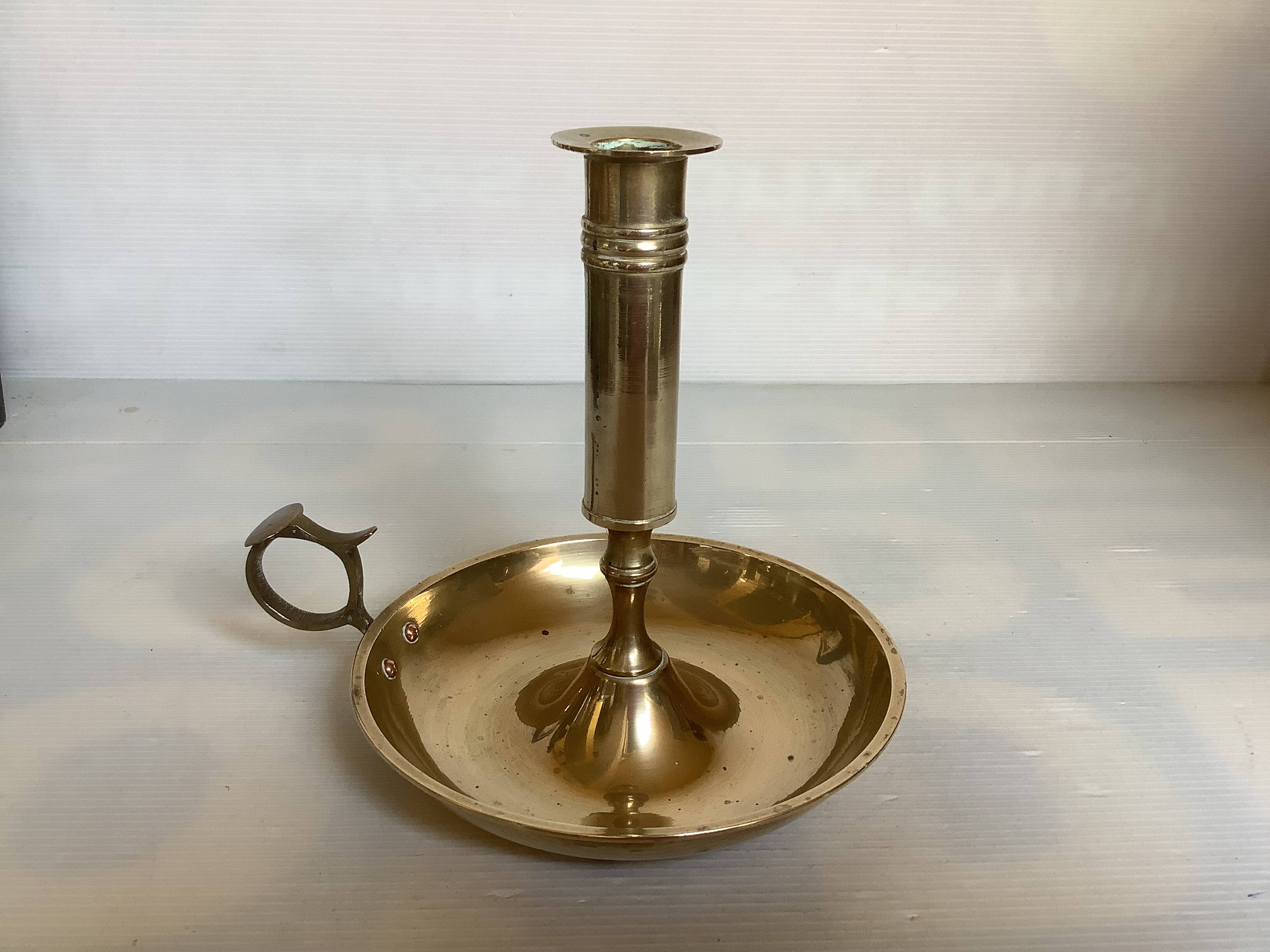 Large brass candlestick rat from the cellar