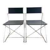 Pair of Nuova X-line chairs