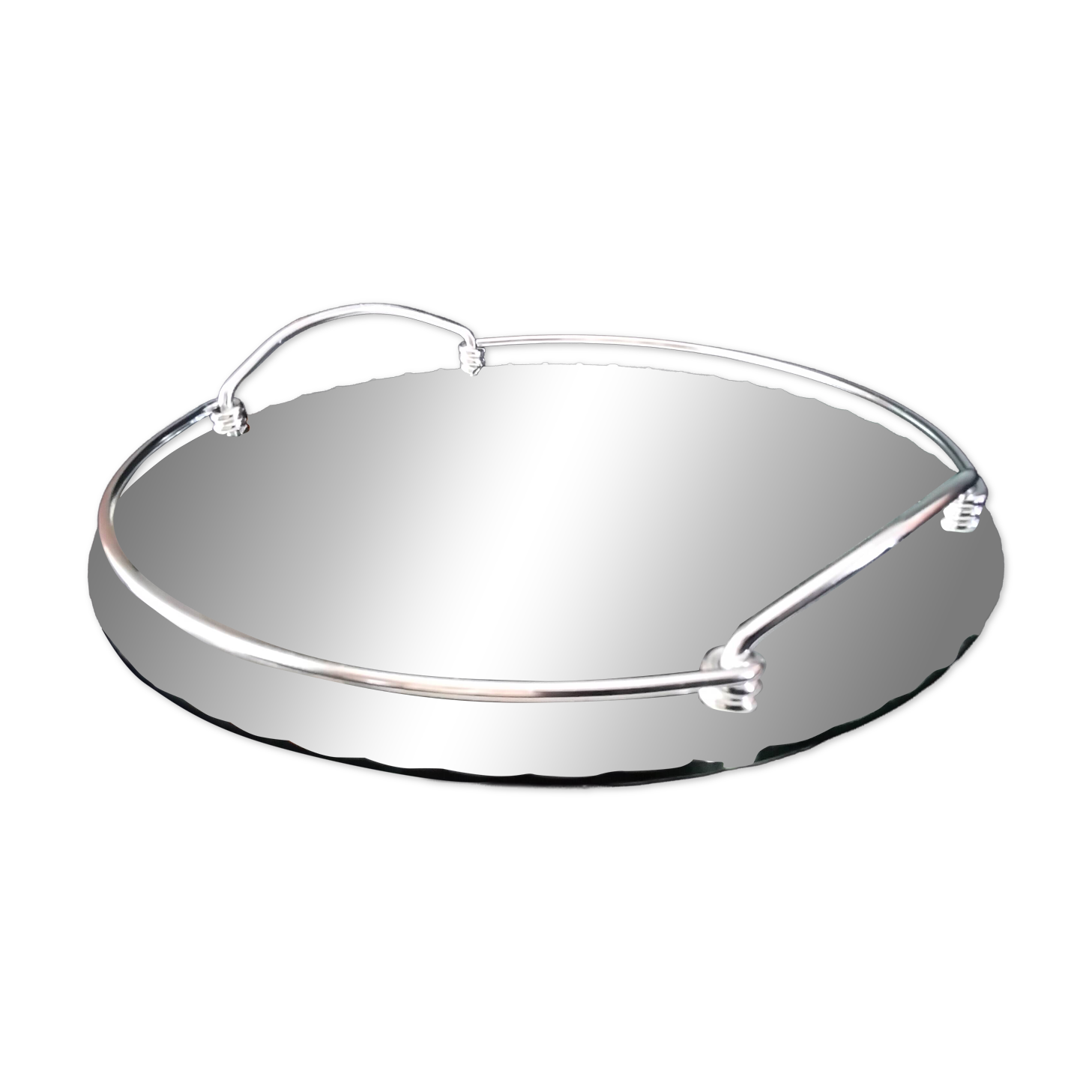 Bevelled mirror plateau