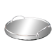 Bevelled mirror plateau