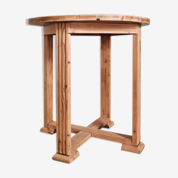 Table Art déco bois brut