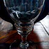 Lot de 8 verres anciens en cristal - Année 40-50