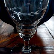 Set of 8 antique crystal glasses - 1940s-1950s