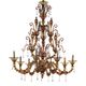 Handcrafted Modern Brown Ca’ Rezzonico Chandelier With Curled Murano Glass