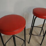 Lot of 2 red stools 50/60