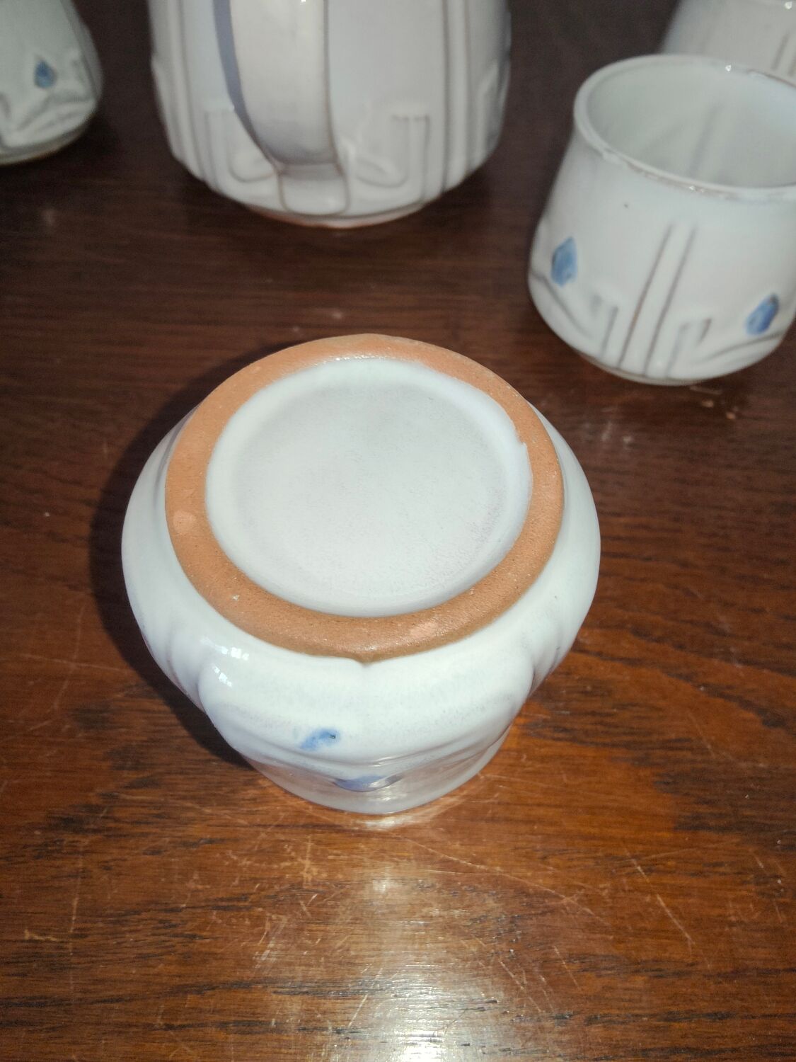 Vintage ceramic coffee set coffee maker with 6 cups