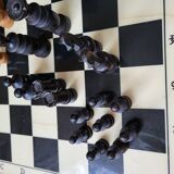 Complete wooden chess set