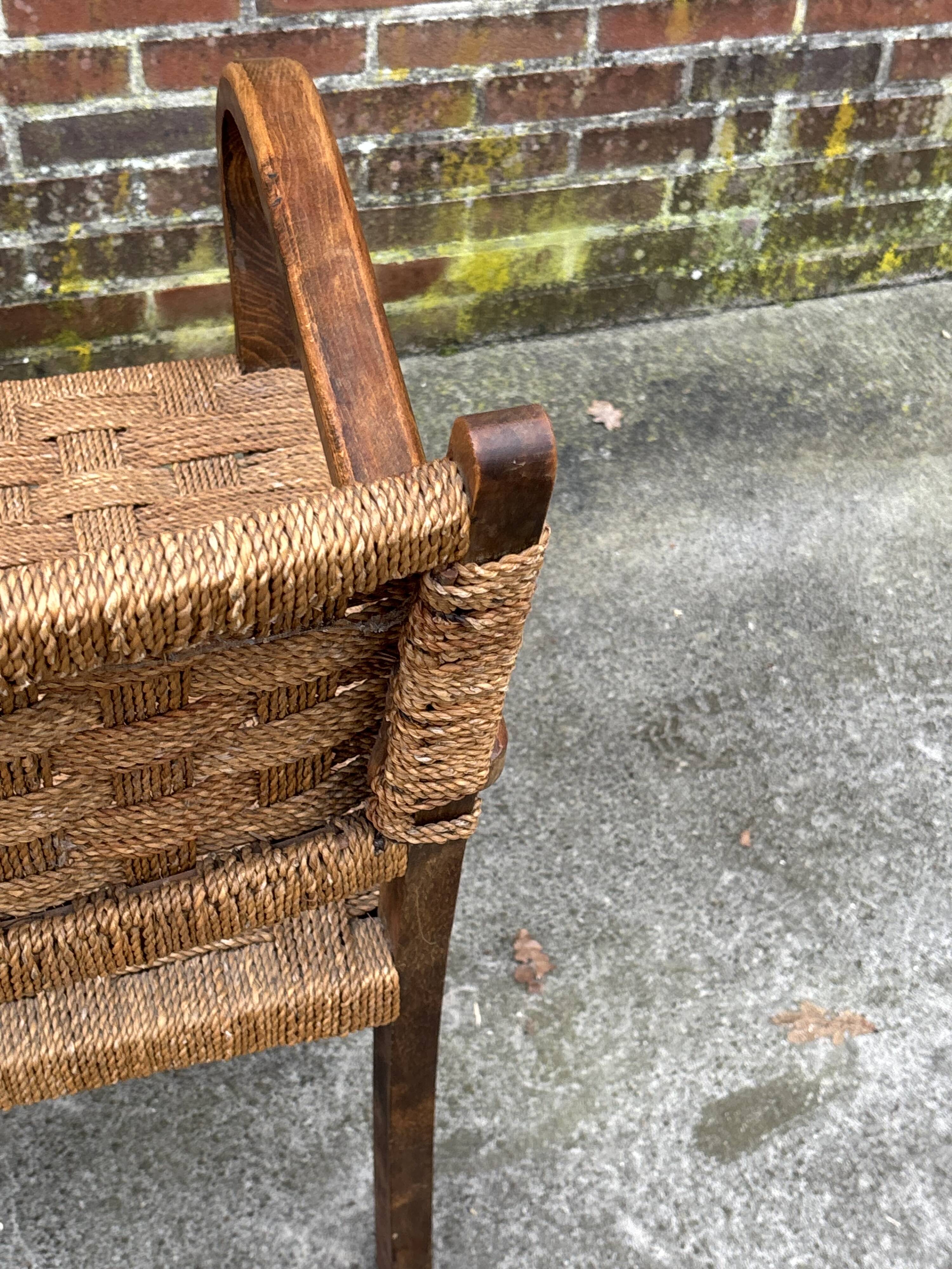 Bauhaus rope chair easy chair Erich Dieckmann style