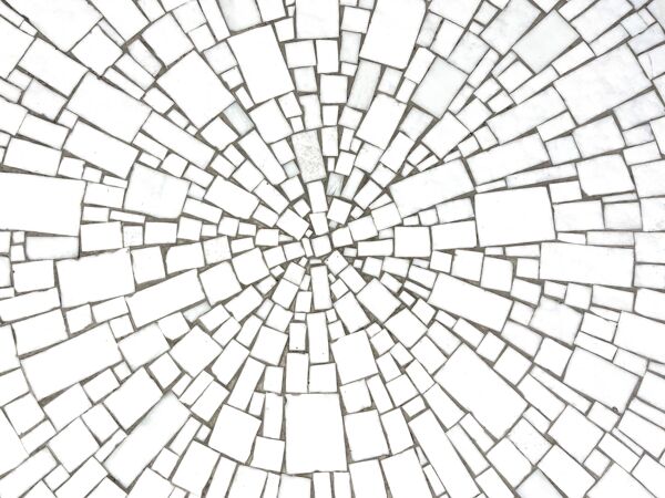 Table basse vintage en mosaïque de céramique par Heins Lilienthal, 1960