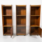 Mid-Century Modern Artona shelf by Afra & Tobia Scarpa for Maxalto, Wood and Leather, 1970s