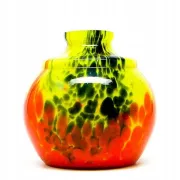 E4F Bohemia - ART DECO Spatterglass Vase