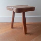 Wooden tripod stool - 50s brutalist design