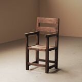 Mountain armchair in larch and pine, around 1900