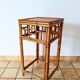 Bamboo and rattan side table from the 1970s.