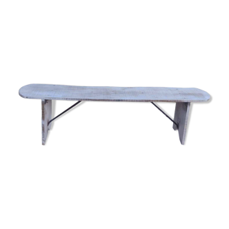 Banc patiné blanc