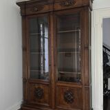 large antique solid wood wardrobe