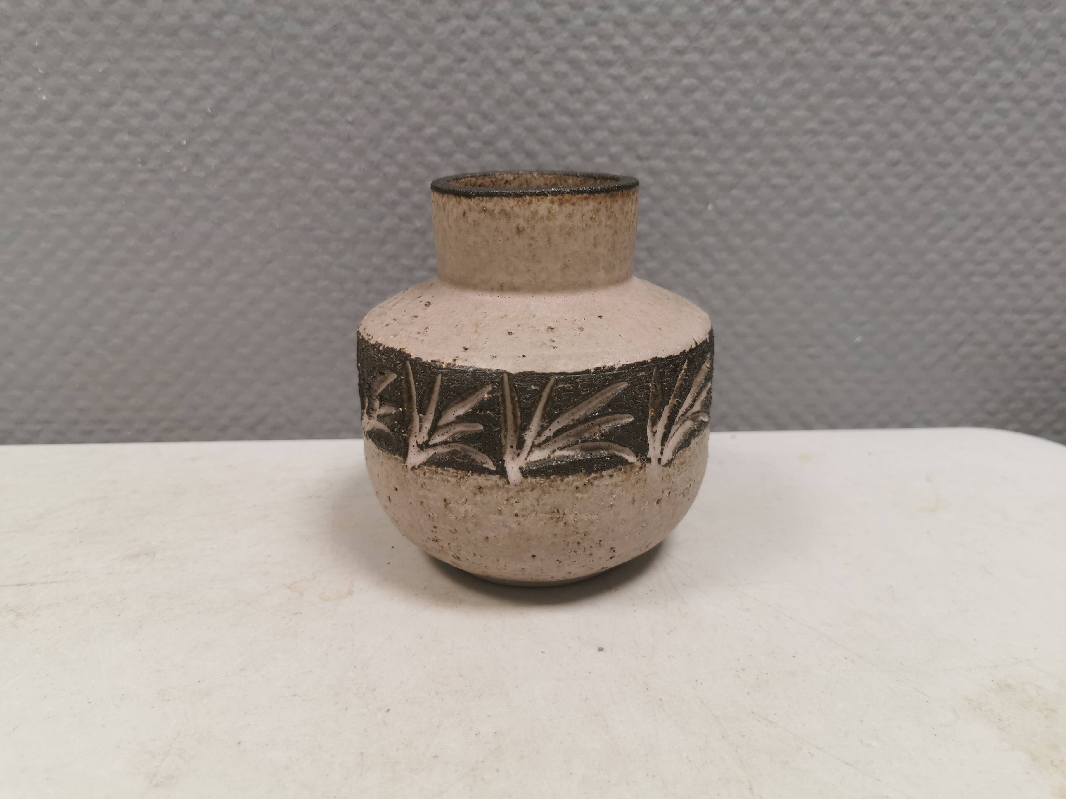 Stoneware/ceramic vase by Løvemose, Denmark, 1970s–1980s.