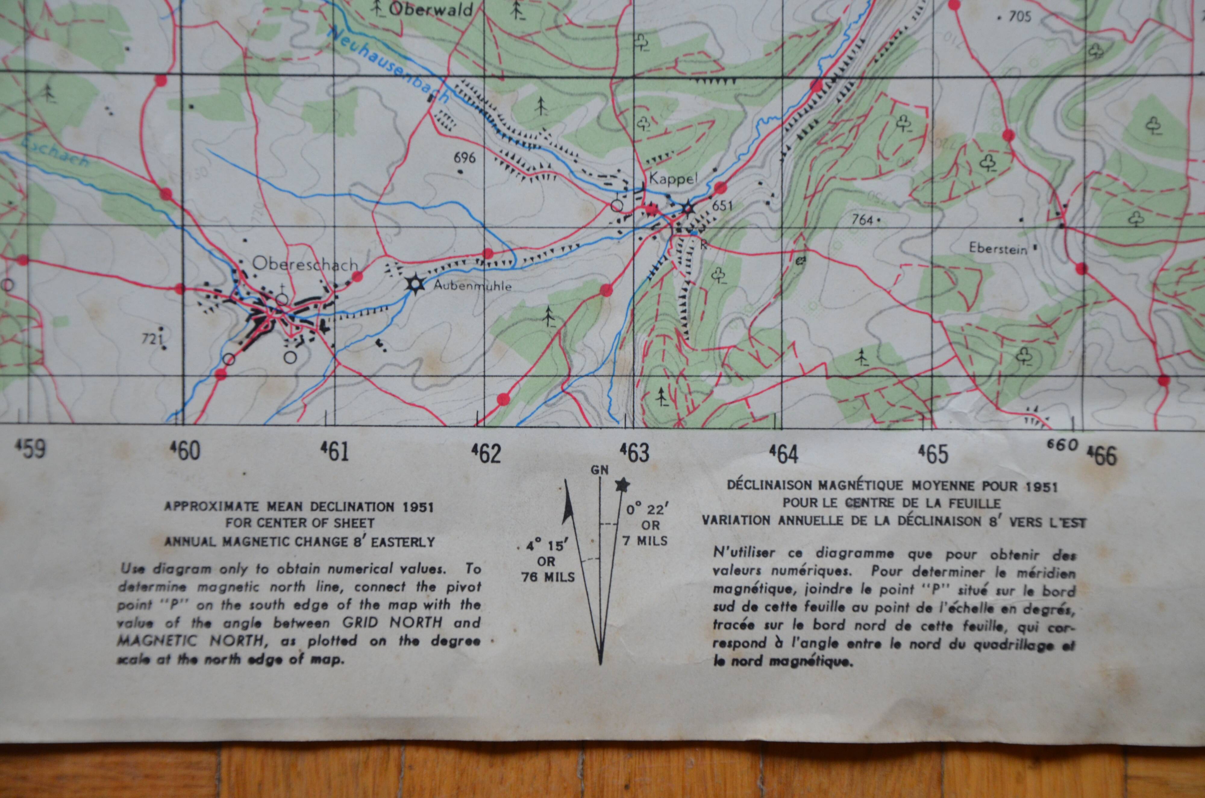 Vintage map of Rotweil Germany