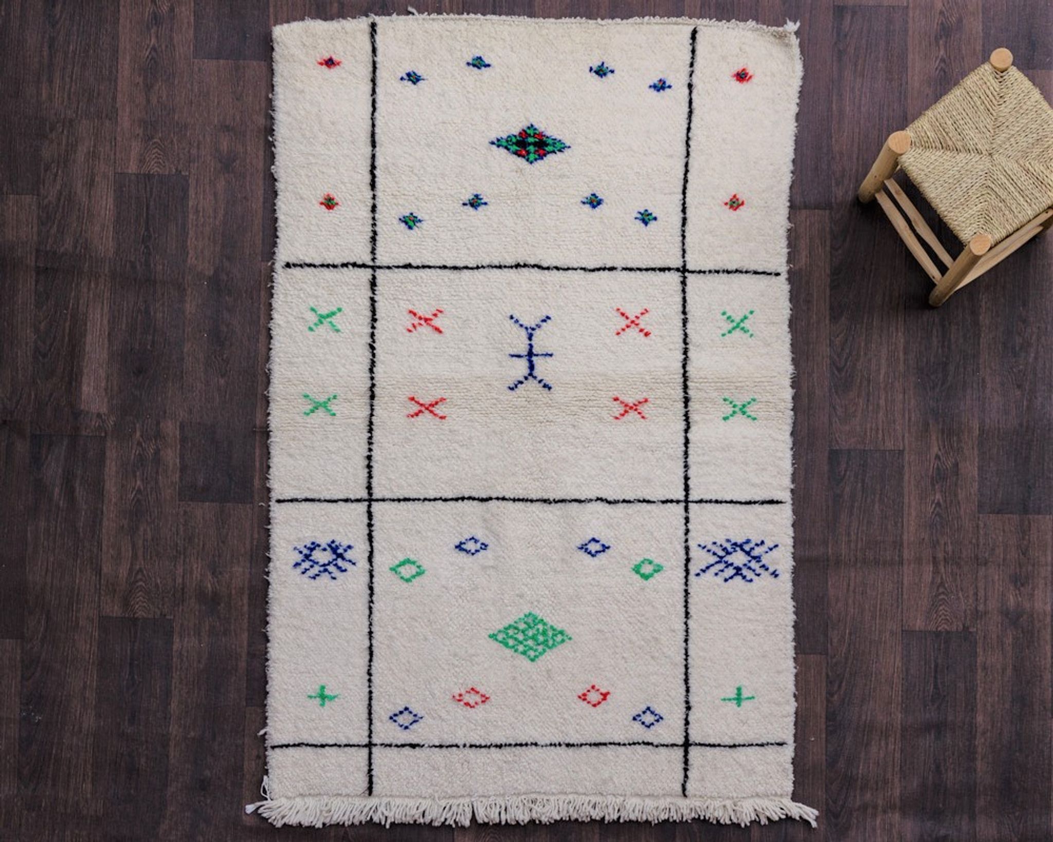 Berber rug Azilal patterns 115x175 cm