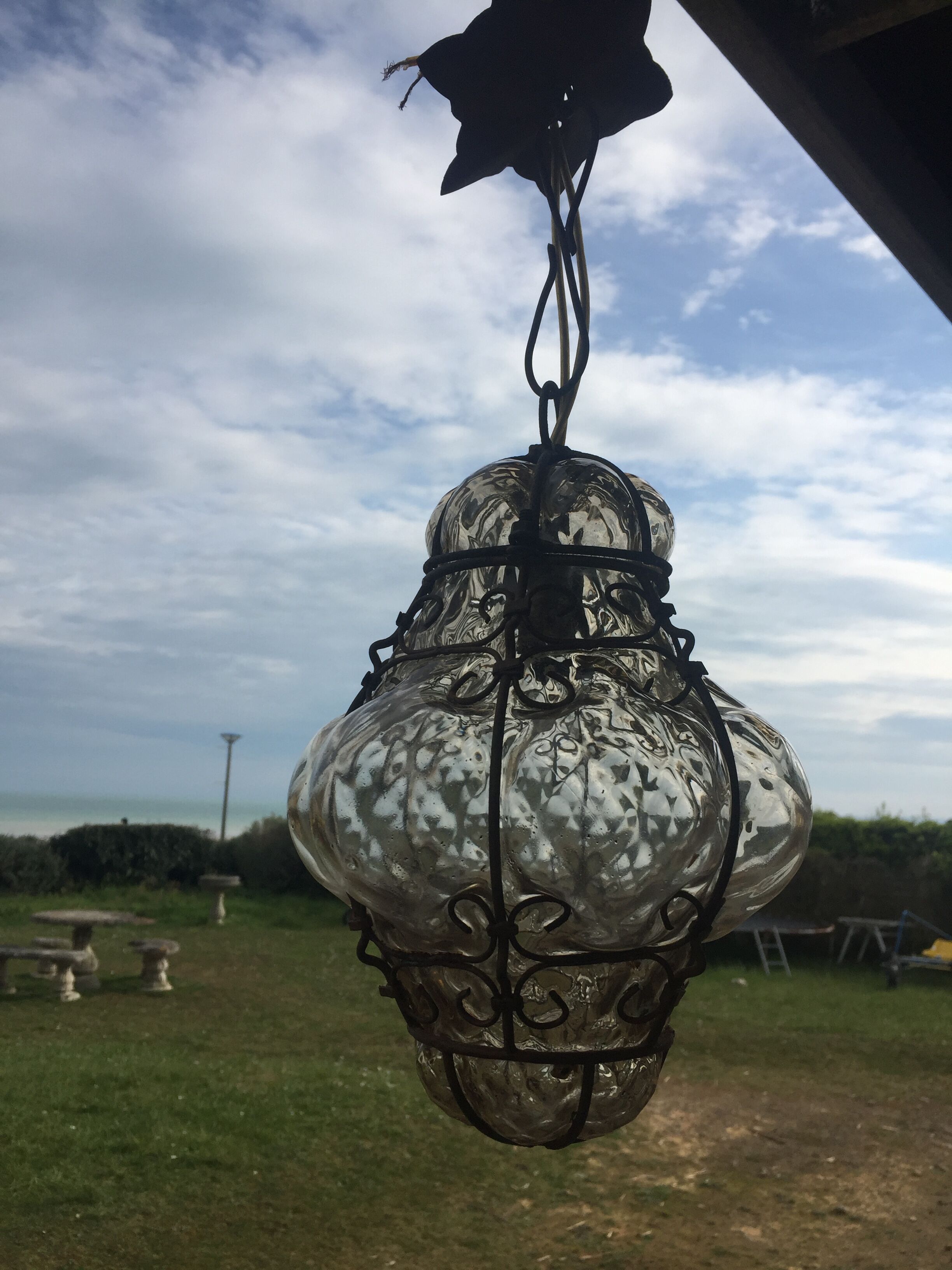 Lantern blown glass Venice 50s