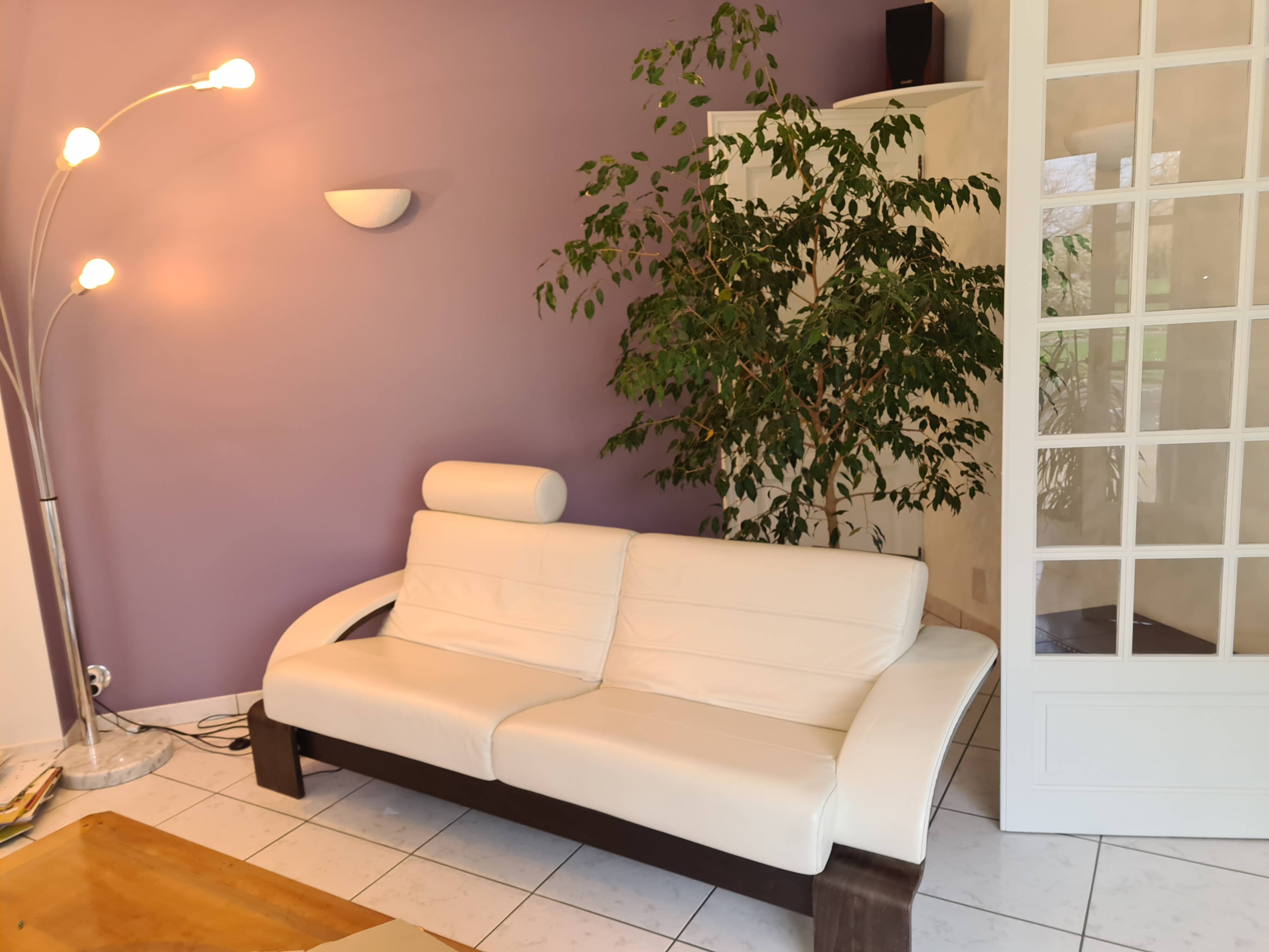 roche bobois polo leather sofa