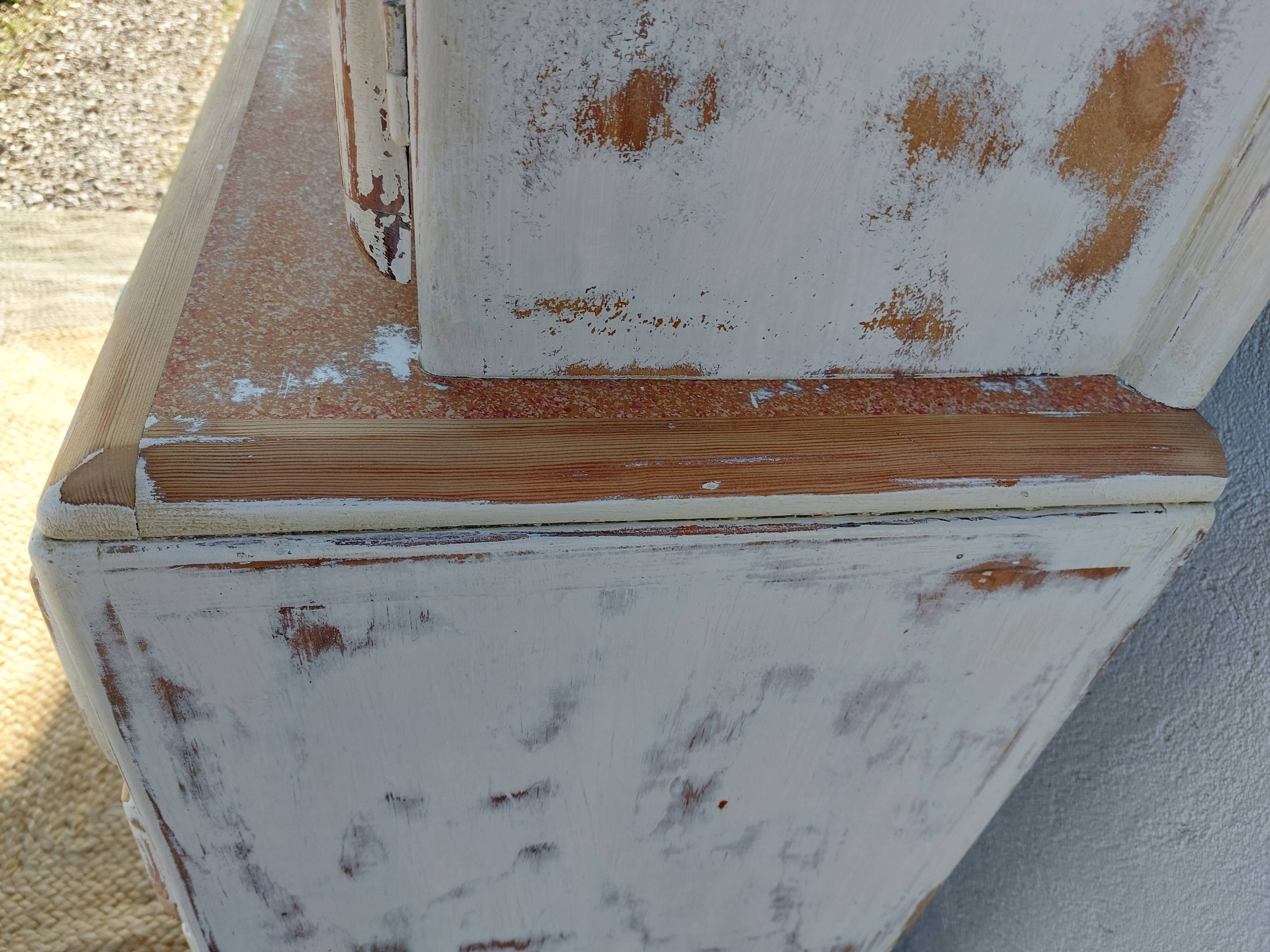 Mado chippy paint white sideboard